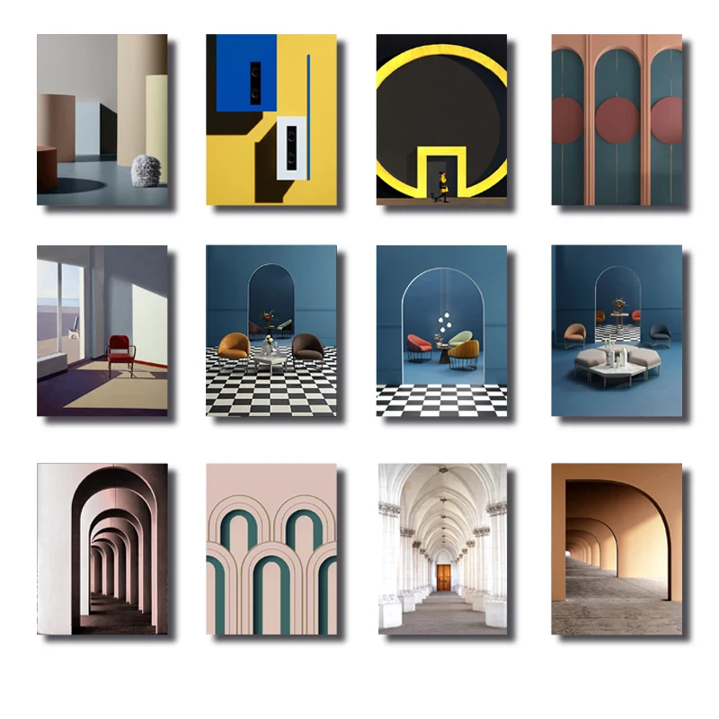Modern Palace Corridor Roman Pillar Architectural Decoration Poster Living Room Art Geometry Extension Space Hanging Painting
Modern Palace Corridor Roman Pillar Architectural Decoration Poster Living Room Art Geometry Extension Space Hanging Painting