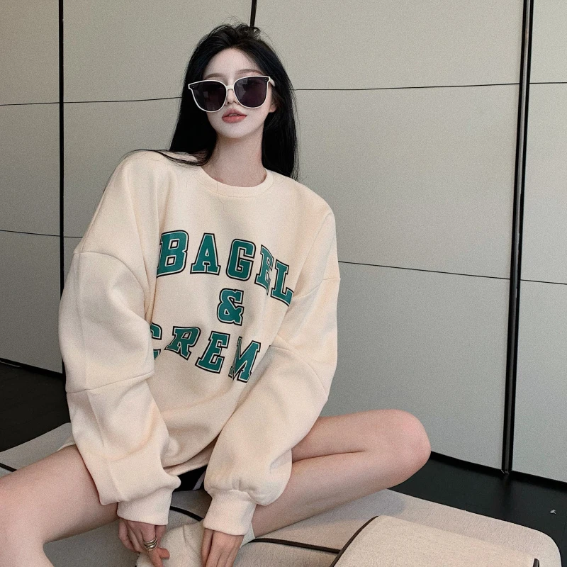 Autumn European Style Tide Brand Streetwear Women Tide Ins Printing Letter Pullovers O-neck Loose All-match Sweatshirts Clothing
Autumn European Style Tide Brand Streetwear Women Tide Ins Printing Letter Pullovers O-neck Loose All-match Sweatshirts Clothing