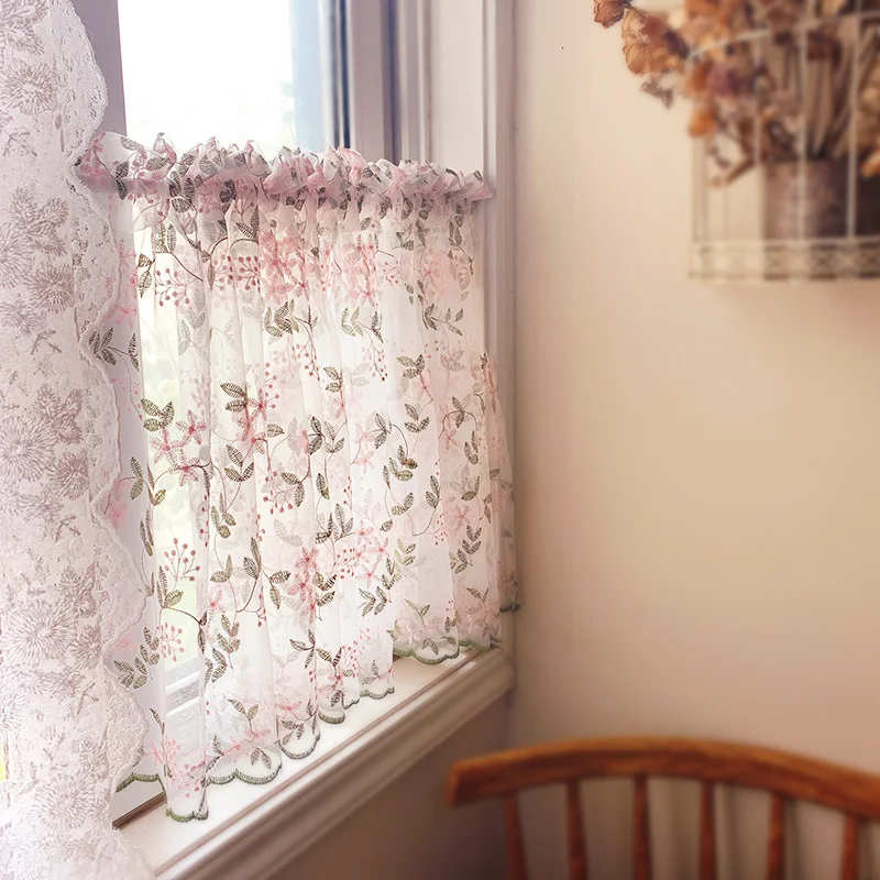 Free Shipping Rural Embroidery Floral Lace Short Tulle Coffee Short Kitchen Curtains for Living Room Bedroom Drapes Customize
Free Shipping Rural Embroidery Floral Lace Short Tulle Coffee Short Kitchen Curtains for Living Room Bedroom Drapes Customize