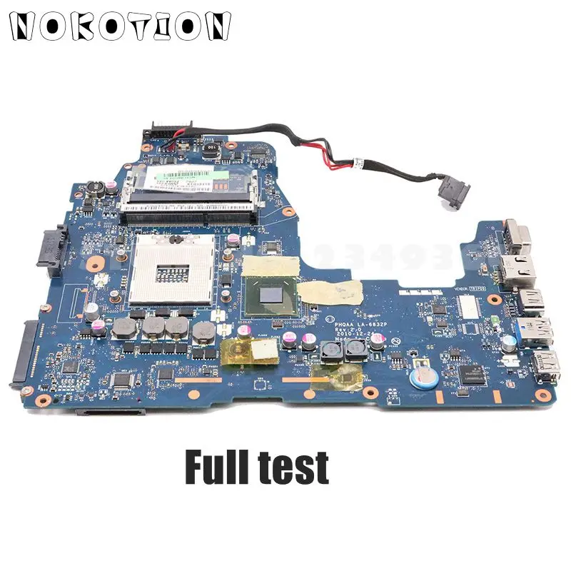 NOKOTION For Toshiba Satellite A660 A665 Laptop Motherboard K000125610 PHQAA LA-6832P MAIN BOARD HM65 UMA HD DDR3
NOKOTION For Toshiba Satellite A660 A665 Laptop Motherboard K000125610 PHQAA LA-6832P MAIN BOARD HM65 UMA HD DDR3