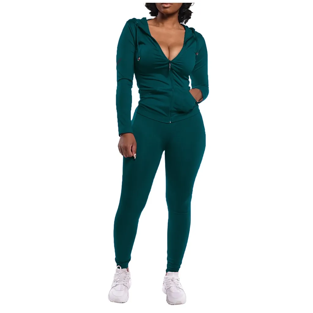 2020 Autumn Fashion Tracksuits 2 Set Piece Set Woman Tops Sweatshirt Long Pants Pockets Suits Set Overalls Outfit Fastshipping
2020 Autumn Fashion Tracksuits 2 Set Piece Set Woman Tops Sweatshirt Long Pants Pockets Suits Set Overalls Outfit Fastshipping