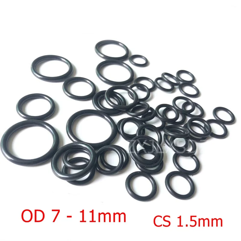 100 PCS NBR rubber O ring O-ring Oring Seal Rubber Gaskets CS 1.5mm x OD 7 7.5 8 9 10 10.5 10.7 11mm
100 PCS NBR rubber O ring O-ring Oring Seal Rubber Gaskets CS 1.5mm x OD 7 7.5 8 9 10 10.5 10.7 11mm