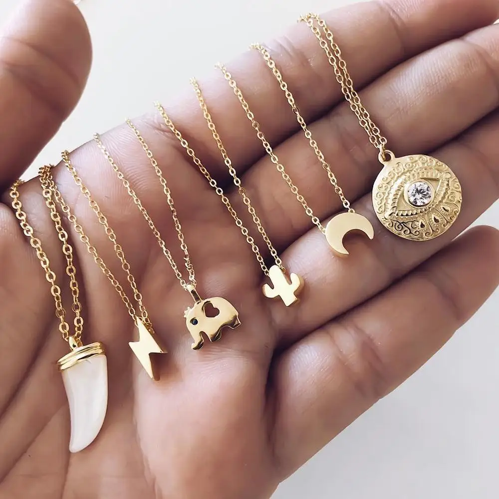 Gold chain Necklace Long Necklace for Women Moon Crystal Necklace Statement initial Pendant Gold Chain Gifts For Women
Gold chain Necklace Long Necklace for Women Moon Crystal Necklace Statement initial Pendant Gold Chain Gifts For Women