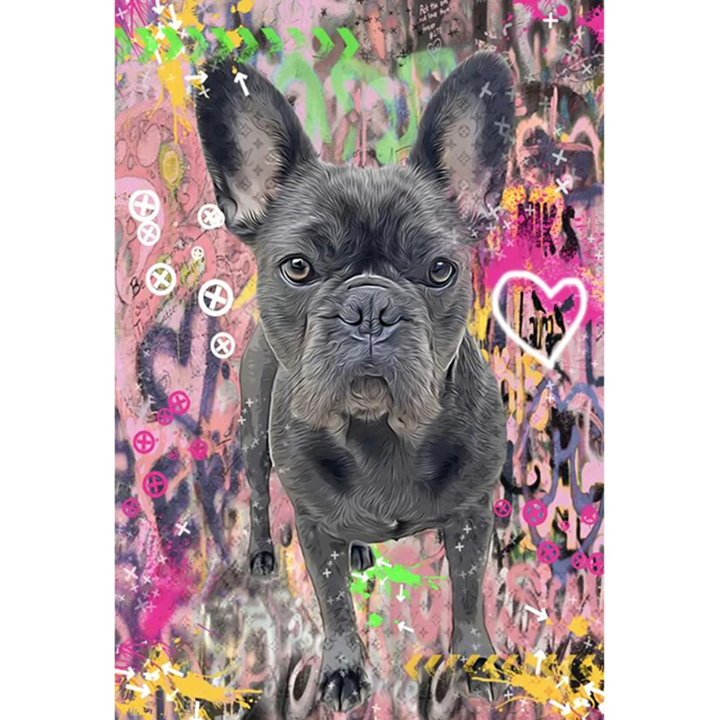 5D DIY Diamond Painting Street Graffiti Wall Art Cute Shar Pei Dog Square Diamond Embroidery Color Mosaic Living Room Decoration
5D DIY Diamond Painting Street Graffiti Wall Art Cute Shar Pei Dog Square Diamond Embroidery Color Mosaic Living Room Decoration