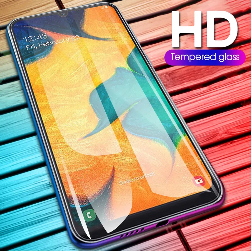 2 в 1 полный Экран протектор для samsung A50 A70 A60 A40 A30 A20 M20 M30 закаленное Стекло Камера