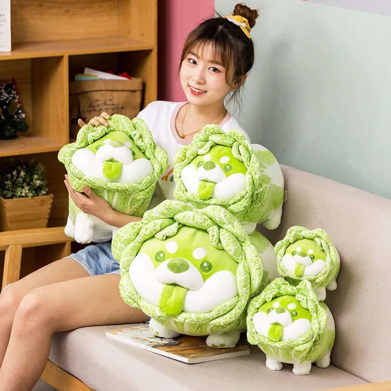 Kawaii Vegetable Fairy Plush Toy Japanese Cabbage Dog Fluffy Stuffed Animals Dog Soft Doll Shiba Inu Pillow Baby Kids Toys Gift
Kawaii Vegetable Fairy Plush Toy Japanese Cabbage Dog Fluffy Stuffed Animals Dog Soft Doll Shiba Inu Pillow Baby Kids Toys Gift