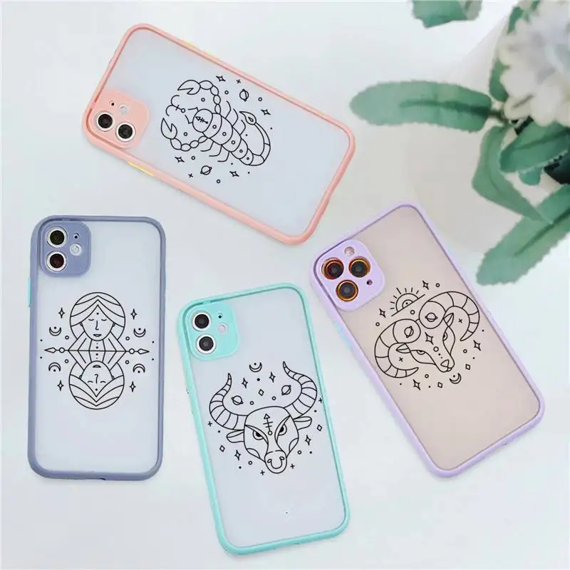 12 constellations zodiac signs Phone Case Matte Bumper For iphone 12 11 mini Pro Max X XS XR 7 8 Plus Cover
12 constellations zodiac signs Phone Case Matte Bumper For iphone 12 11 mini Pro Max X XS XR 7 8 Plus Cover