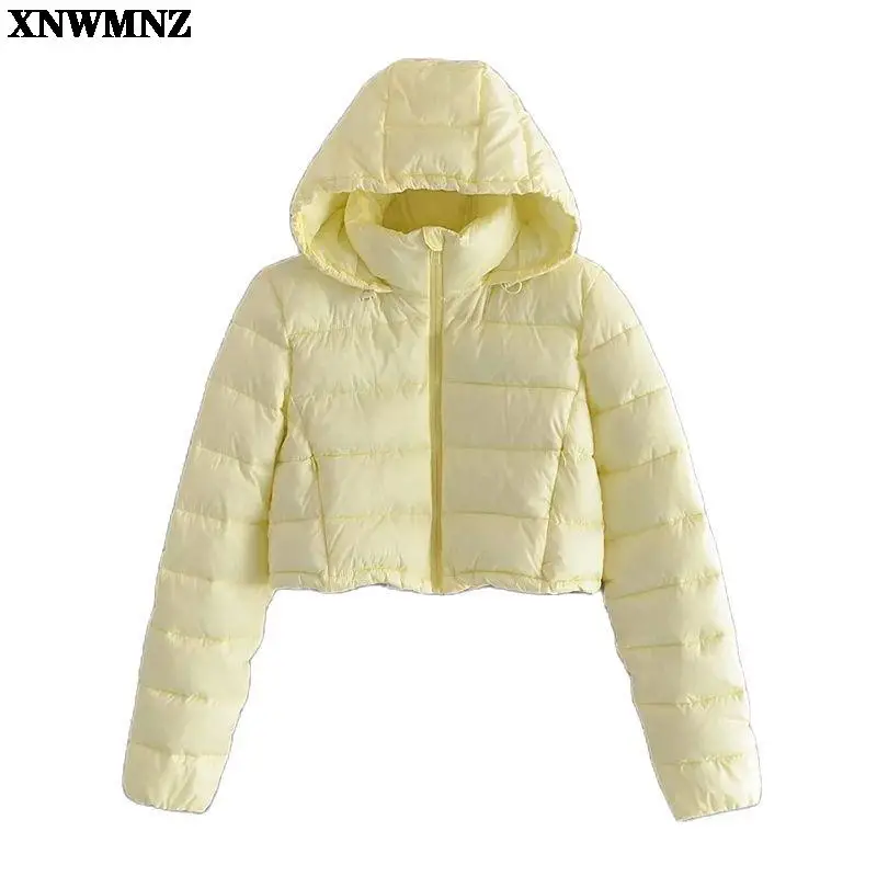 Пуховик женский XNWMNZ светильник-желтый, укороченный, с капюшоном, на подкладке, Осень-зима, 2021 
Пуховик женский XNWMNZ светильник-желтый, укороченный, с капюшоном, на подкладке, Осень-зима, 2021