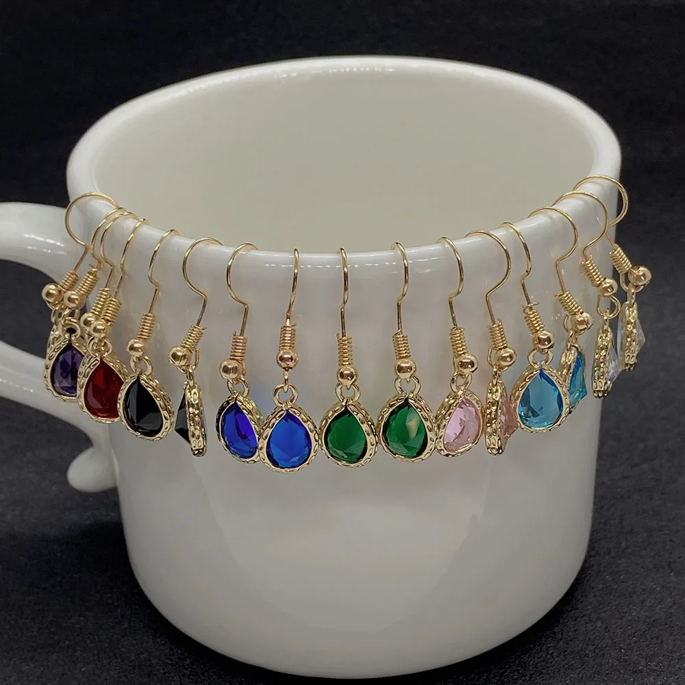2pcs/bag Crystal Earrings Colorful Drop-shaped Gemstone Earrings Pendant DIY Handmade Jewelry Accessories Wholesale Gifts
2pcs/bag Crystal Earrings Colorful Drop-shaped Gemstone Earrings Pendant DIY Handmade Jewelry Accessories Wholesale Gifts