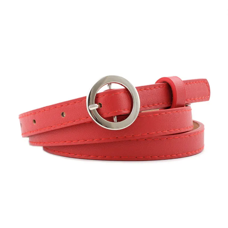 Luxury Ladies White Black Brown Pink Leather Narrow Thin Waist Belt Female 1.4cm Wide Circle Waist Belts Women Jean Waistband 
Luxury Ladies White Black Brown Pink Leather Narrow Thin Waist Belt Female 1.4cm Wide Circle Waist Belts Women Jean Waistband