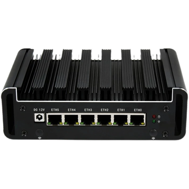 Topton Fanless 6LAN Mini PC Core i7 7500U i5 7200U 6 Intel i211AT Nic AES-NI RJ45 COM pfSense Firewall Router Linux Server | Компьютеры и