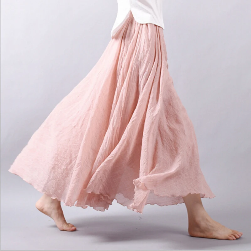 14 Maxi Skirt Pleated Vintage Boho Maxi Long Casual Beach Skirt Empire A-Line Linen Skirt Ladies Summer
14 Maxi Skirt Pleated Vintage Boho Maxi Long Casual Beach Skirt Empire A-Line Linen Skirt Ladies Summer