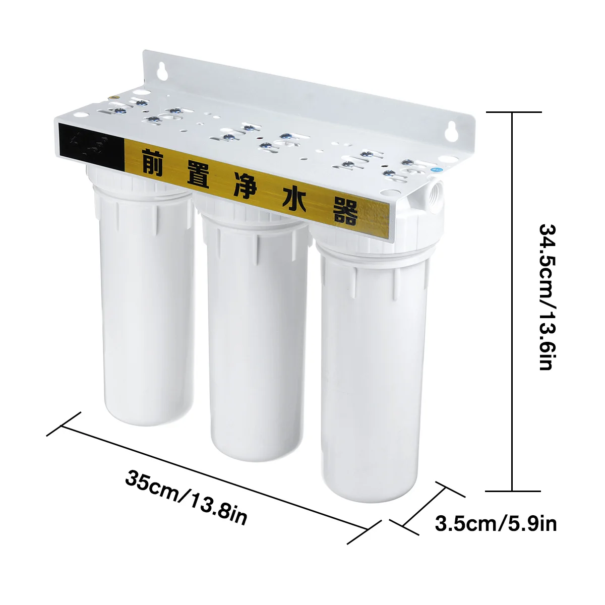 3/4 Inch Inlet Three Stage Drinking Water Filter Ultrafiltration System Home Kitchen Purifier Water Filter System Filtration Kit
3/4 Inch Inlet Three Stage Drinking Water Filter Ultrafiltration System Home Kitchen Purifier Water Filter System Filtration Kit