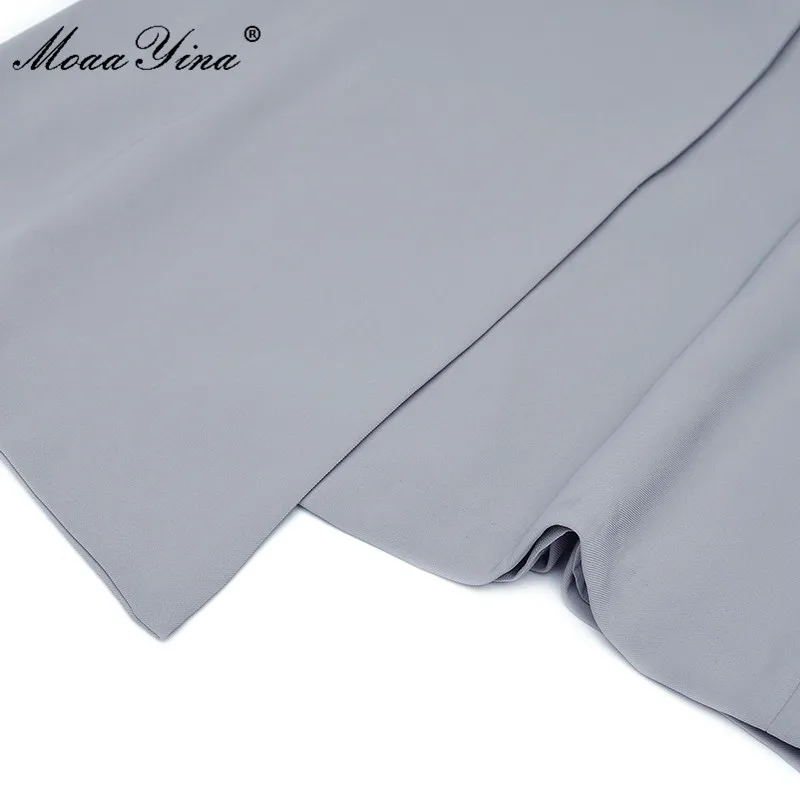 MoaaYina Fashion Designer Summer Slim Short Dress Women V-neck Short sleeve Double Breasted High waist Mini Dress
MoaaYina Fashion Designer Summer Slim Short Dress Women V-neck Short sleeve Double Breasted High waist Mini Dress
