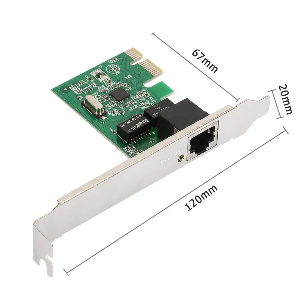 10/100/1000 MBps Ethernet PCI Express PCI-E Network Controller Card RJ45 Lan Adapter Converter
10/100/1000 MBps Ethernet PCI Express PCI-E Network Controller Card RJ45 Lan Adapter Converter