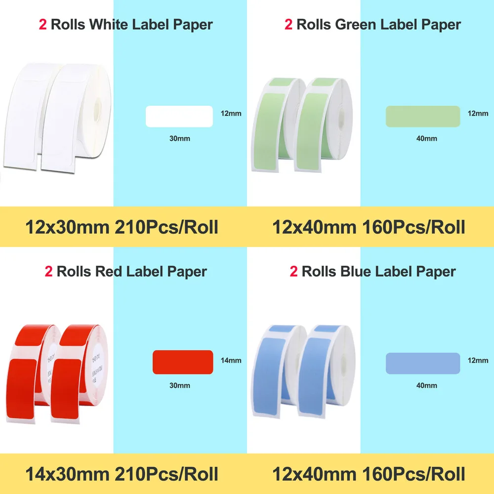 Mini label printing D11, printer paper, waterproof, oil resistant, solid color, scratch resistant
Mini label printing D11, printer paper, waterproof, oil resistant, solid color, scratch resistant
