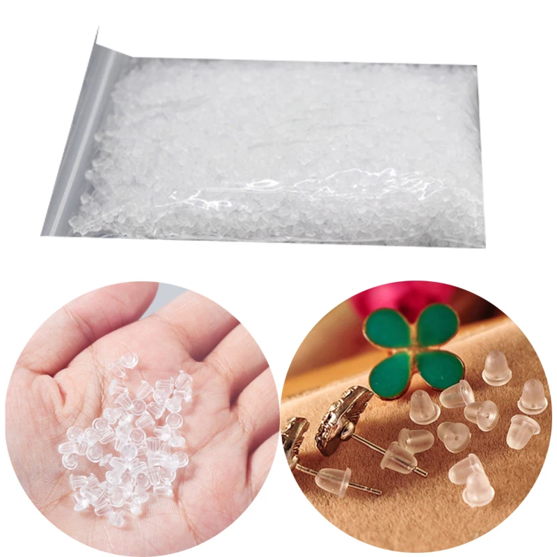 500/1000pcs Soft Silicone Rubber Earring Back Stoppers for Stud Earrings DIY Earring Findings Accessories Bullet Tube Ear Plugs
500/1000pcs Soft Silicone Rubber Earring Back Stoppers for Stud Earrings DIY Earring Findings Accessories Bullet Tube Ear Plugs