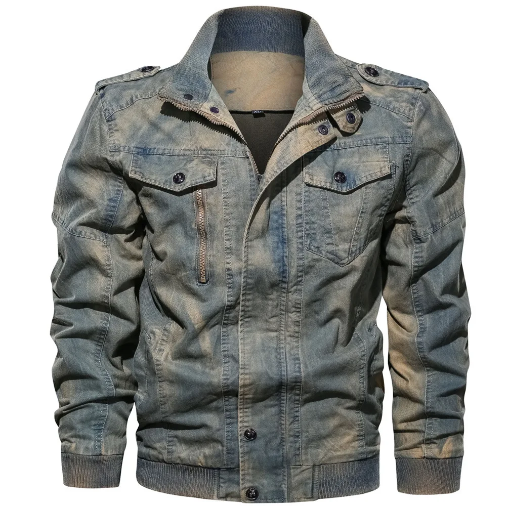 Men's Casual Jacket Spring Cotton Coat Army Military Jackets Outerwear Washed Air Force Pilot Bomber Jacket 6xl Dropshipping
Men's Casual Jacket Spring Cotton Coat Army Military Jackets Outerwear Washed Air Force Pilot Bomber Jacket 6xl Dropshipping