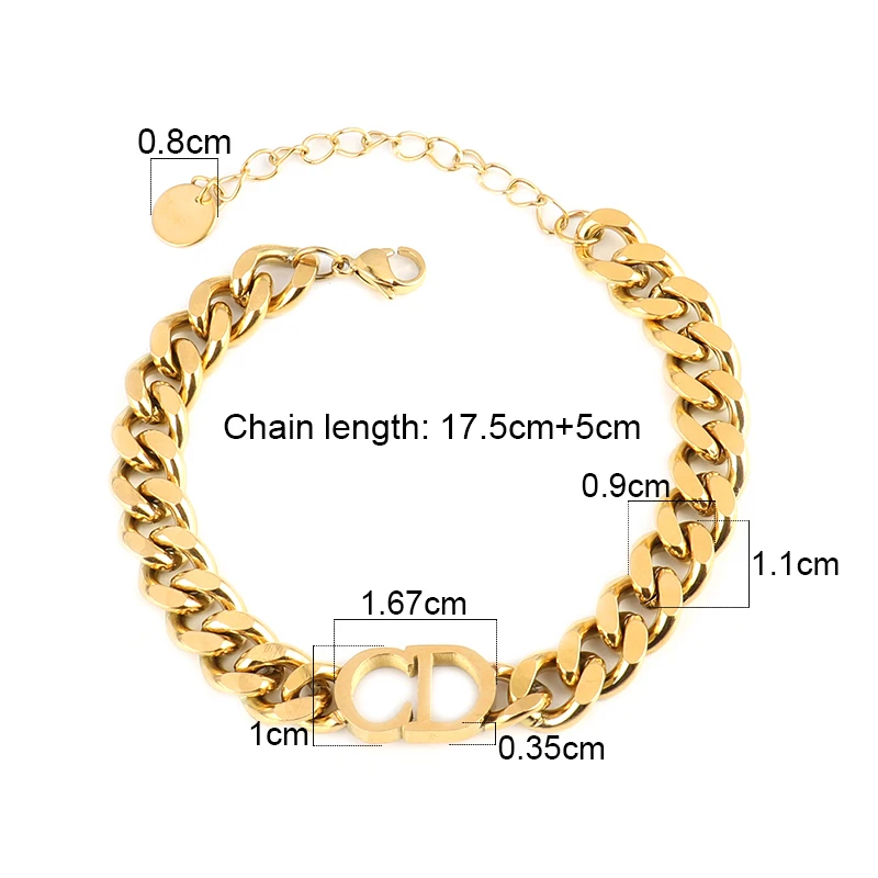 Stainless Steel Chain Women's Punk Miami Cuban Beracelet women Beracelet Hip Hop Gold Thick Chain initial Beracelet Women Jewelr
Stainless Steel Chain Women's Punk Miami Cuban Beracelet women Beracelet Hip Hop Gold Thick Chain initial Beracelet Women Jewelr