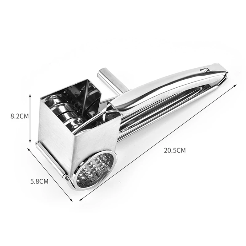 Multi-function Butter Cutter Cheese Shredder Kitchen Tool Rotary Cheese Grater Stainless Steel Ginger Garlic Chocolate Grinder
Multi-function Butter Cutter Cheese Shredder Kitchen Tool Rotary Cheese Grater Stainless Steel Ginger Garlic Chocolate Grinder