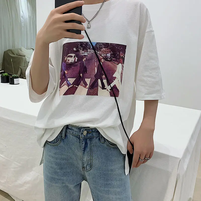 Men's short-sleeved T-shirts 2021 summer new printed loose casual T-shirt large size M-5XL campus youth men's clothing fashion
Men's short-sleeved T-shirts 2021 summer new printed loose casual T-shirt large size M-5XL campus youth men's clothing fashion