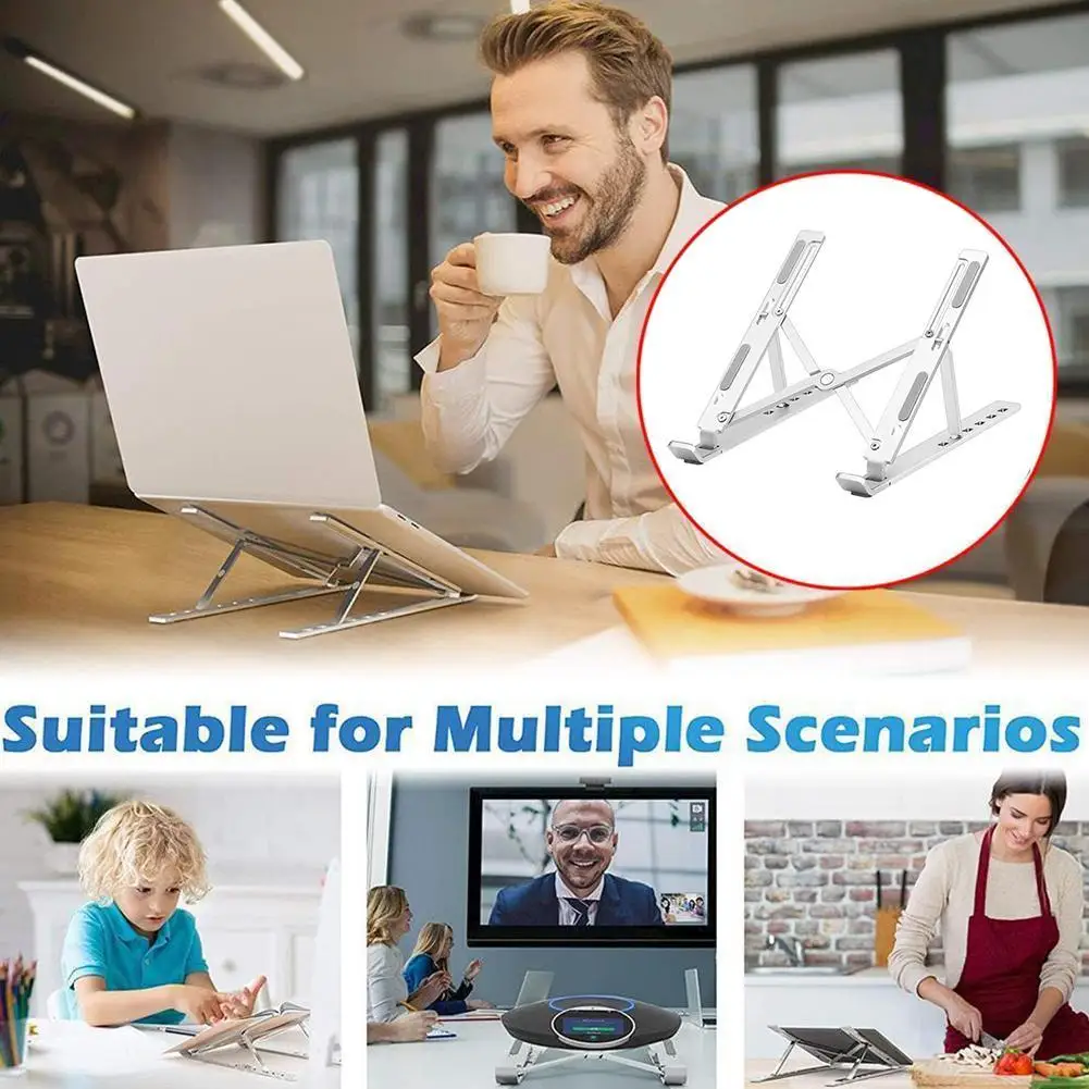 New Aluminum Alloy Portable Laptop Stand Heat Dissipation Stand And Tablets Laptops Design Applicable Laptop Triangle 11-15 G6D0
New Aluminum Alloy Portable Laptop Stand Heat Dissipation Stand And Tablets Laptops Design Applicable Laptop Triangle 11-15 G6D0
