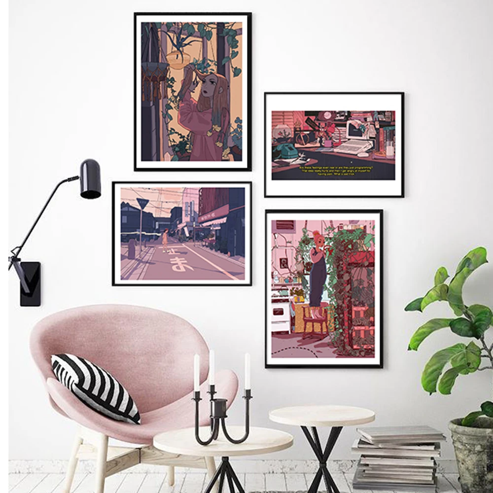 Japanese Cartoon Anime Girl Purple Style Memento Wall Canvas Painting Posters and Prints Art Aisle Bedroom Lounge Unique Decor
Japanese Cartoon Anime Girl Purple Style Memento Wall Canvas Painting Posters and Prints Art Aisle Bedroom Lounge Unique Decor