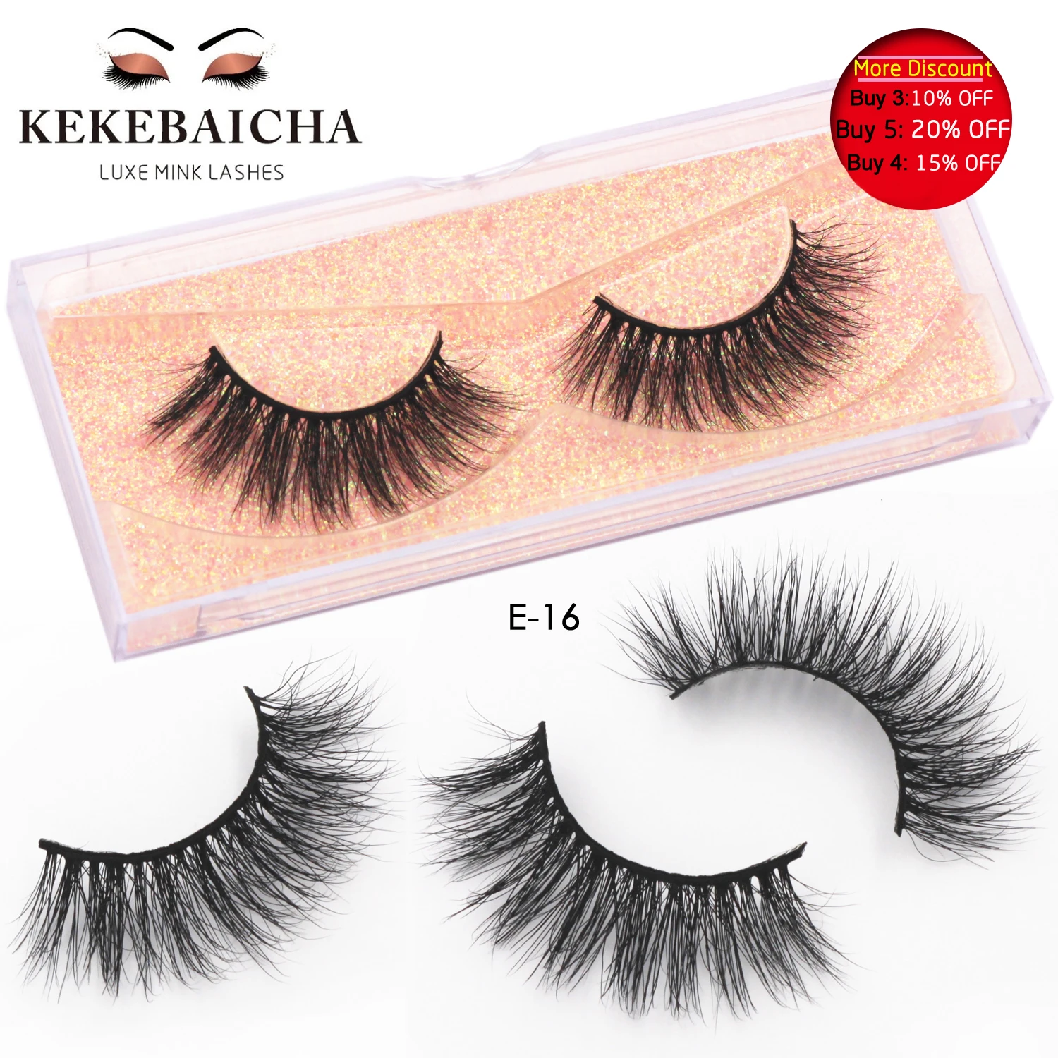KEKEBAICHA Cosmetics Luxury 3D Mink Lashes Full Eyelashes Long Mink Eyelashes Natural Look Cruelty-Free False Eyelashes Makeup
KEKEBAICHA Cosmetics Luxury 3D Mink Lashes Full Eyelashes Long Mink Eyelashes Natural Look Cruelty-Free False Eyelashes Makeup