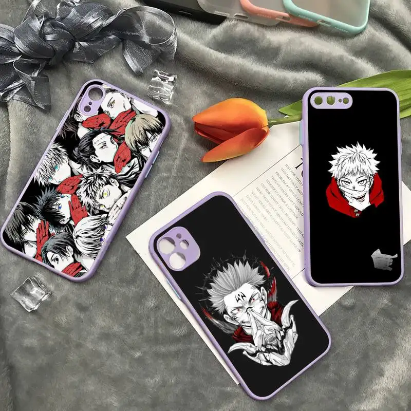 Jujutsu Kaisen Anime Cartoon Japan Phone Case Purple Color Matte Transparent For iPhone 13 12 Mini 11 Pro X XR XS Max 7 8 Plus
Jujutsu Kaisen Anime Cartoon Japan Phone Case Purple Color Matte Transparent For iPhone 13 12 Mini 11 Pro X XR XS Max 7 8 Plus