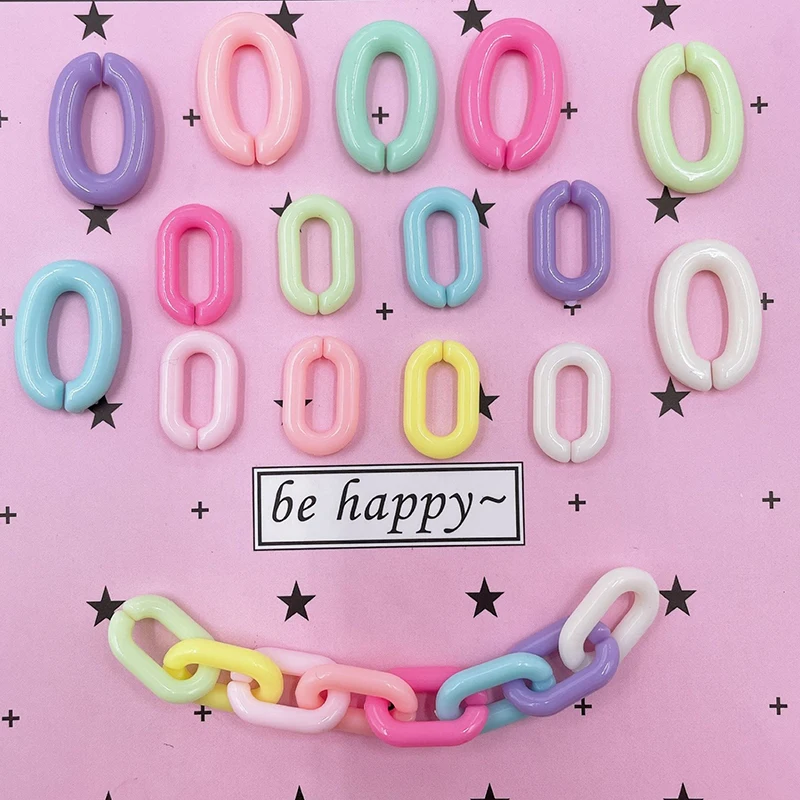 100Pcs 14.5*9MM 18*12MM Mix Color Opening Acrylic Chain Link For DIY Making Earrings Necklace Jewelry Accessories
100Pcs 14.5*9MM 18*12MM Mix Color Opening Acrylic Chain Link For DIY Making Earrings Necklace Jewelry Accessories