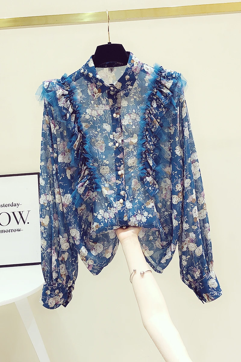 Vintage Long Sleeve Printing Floral Blouses Women's Summer Sun Protection Shirt Female Outerwear Button Up Casual Top
Vintage Long Sleeve Printing Floral Blouses Women's Summer Sun Protection Shirt Female Outerwear Button Up Casual Top