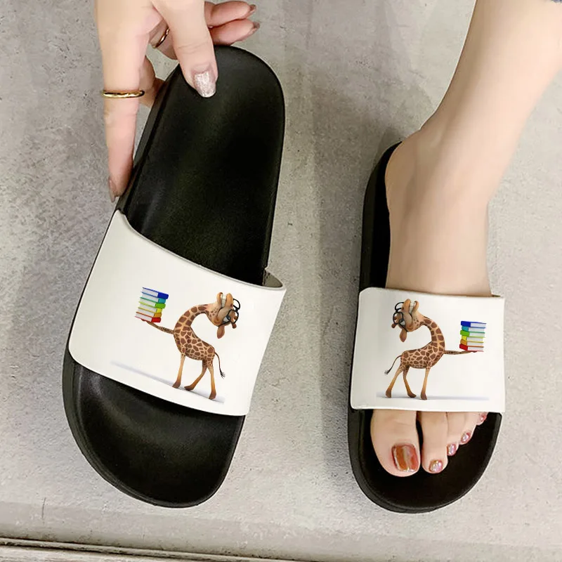 2021 Open Toe Flip Flops Summer Beach Fashion Printed Women's Non-slip Slides Funny giraffe print animal slippers shoes for wom
2021 Open Toe Flip Flops Summer Beach Fashion Printed Women's Non-slip Slides Funny giraffe print animal slippers shoes for wom