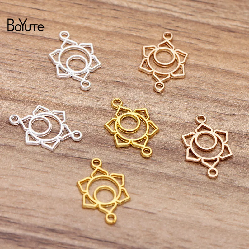 BoYuTe (200 Pieces/Lot) 20*13MM Metal Alloy Flower Connector Charms DIY Hair Accessories Hand Made Jewelry Findings Components
BoYuTe (200 Pieces/Lot) 20*13MM Metal Alloy Flower Connector Charms DIY Hair Accessories Hand Made Jewelry Findings Components