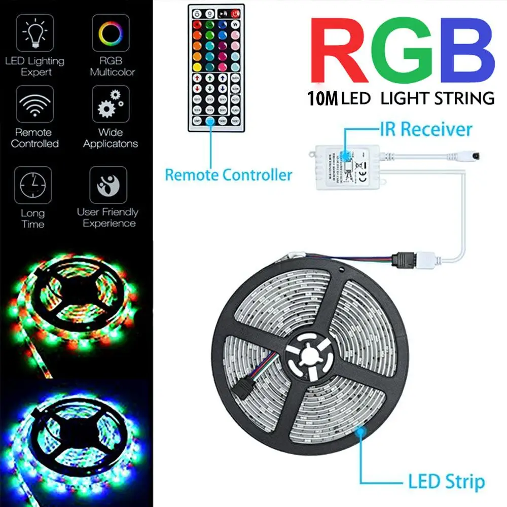 Bluetooth LED Strip Lights 10M 20M RGB 3528 SMD Flexible Ribbon Waterproof RGB LED Light Tape Diode DC 12V Bluetooth Control
Bluetooth LED Strip Lights 10M 20M RGB 3528 SMD Flexible Ribbon Waterproof RGB LED Light Tape Diode DC 12V Bluetooth Control