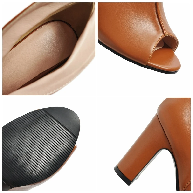 REAVE CAT 2020 Spring Summer Woman Sandals Peep Toe 9cm Square Heels PU Slip on Large size 34-43 Black Casual Party A2850
REAVE CAT 2020 Spring Summer Woman Sandals Peep Toe 9cm Square Heels PU Slip on Large size 34-43 Black Casual Party A2850