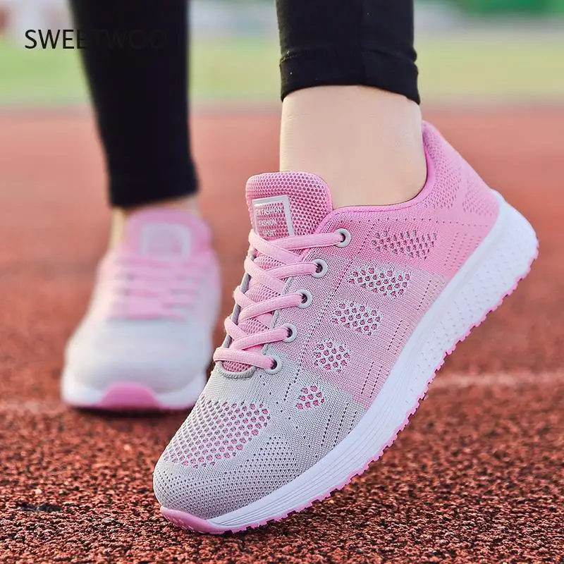 Women Casual Shoes Fashion Breathable Walking Mesh Lace Up Flat Shoes Sneakers Women 2019 Tenis Feminino White Vulcanized Shoes
Women Casual Shoes Fashion Breathable Walking Mesh Lace Up Flat Shoes Sneakers Women 2019 Tenis Feminino White Vulcanized Shoes