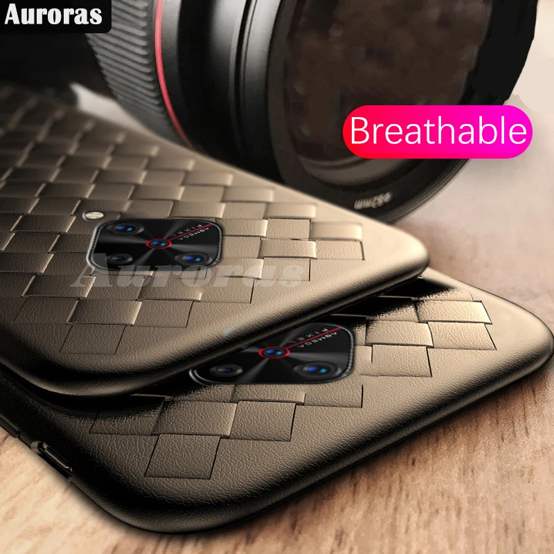 Auroras For VIVO V17 Case BV Leather Full Protection Cross Woven Soft Simple Business vivo v17 | Мобильные телефоны и