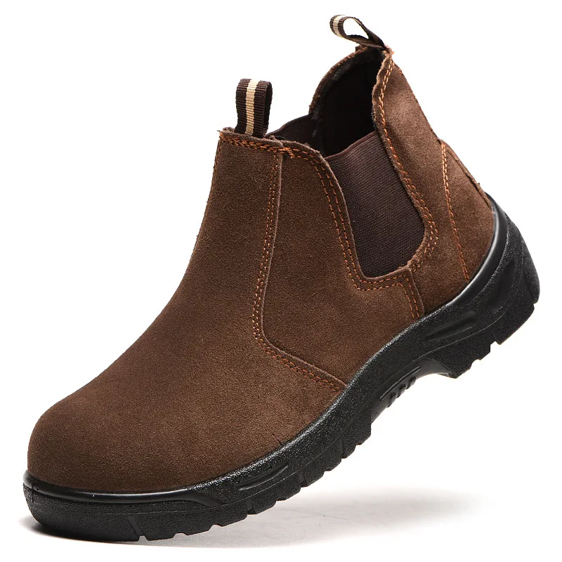 large size men's casual steel toe caps working safety boots cow suede leather welding shoes worker security chelsea ankle botas
large size men's casual steel toe caps working safety boots cow suede leather welding shoes worker security chelsea ankle botas