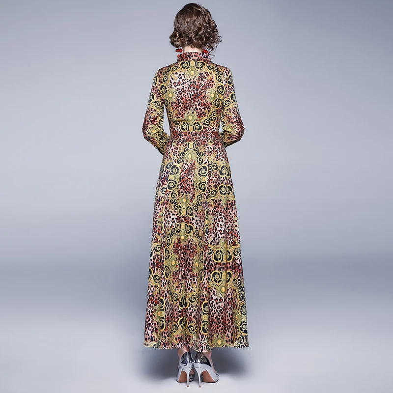 New Elegant Vintage Women Print Slim Tunic Maxi Dress Office Lady Long Sleeve Dresses Party Clothing
New Elegant Vintage Women Print Slim Tunic Maxi Dress Office Lady Long Sleeve Dresses Party Clothing