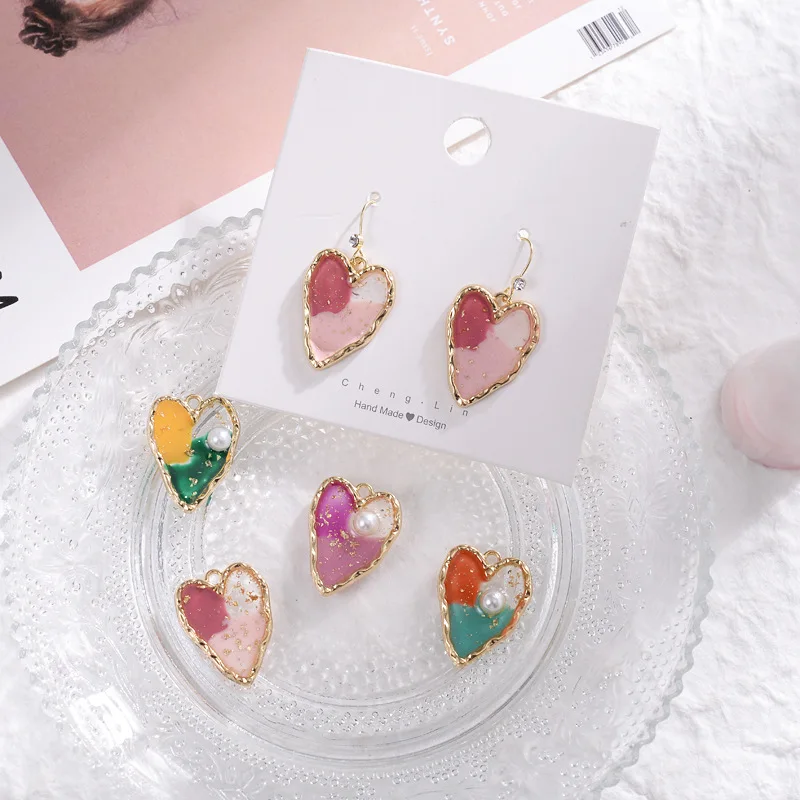 10PCS 27*20MM DIY handmade homemade earrings jewelry accessories heart-shaped inset with pearl color color drop adhesive pendant
10PCS 27*20MM DIY handmade homemade earrings jewelry accessories heart-shaped inset with pearl color color drop adhesive pendant