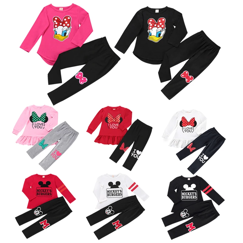 Girls Clothing Mickey Minne Sets Winter Girls Clothes Donald Duck Top+pants 2 pcs Kids Clothes Casual Suit Children Costume
Girls Clothing Mickey Minne Sets Winter Girls Clothes Donald Duck Top+pants 2 pcs Kids Clothes Casual Suit Children Costume