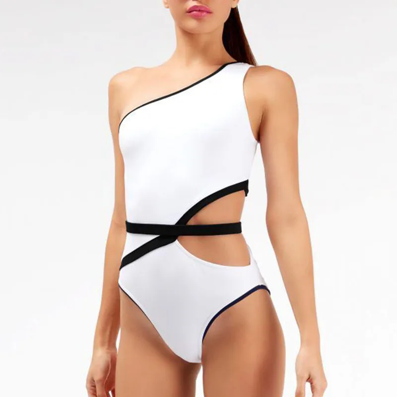 Women One Shoulder Sexy Padded Bra Bikini One Piece Hollow Swimsuit Triangle Swimwear Thong Monokini
Women One Shoulder Sexy Padded Bra Bikini One Piece Hollow Swimsuit Triangle Swimwear Thong Monokini