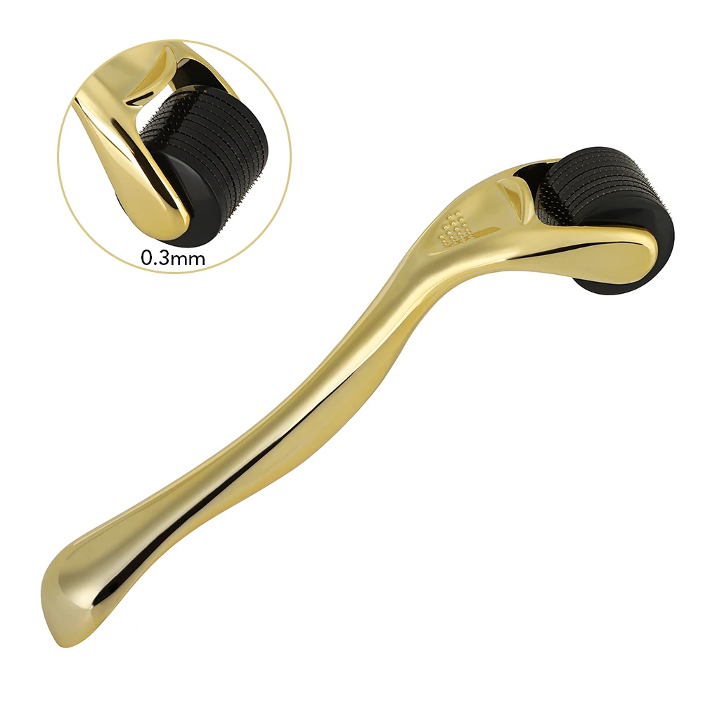 Gold-plating Stainless Steel 540 Needles Roller Micro-needle Therapy Skin Care Tool 0.2mm/0.25mm/0.3mm Needle Length DermaRoller
Gold-plating Stainless Steel 540 Needles Roller Micro-needle Therapy Skin Care Tool 0.2mm/0.25mm/0.3mm Needle Length DermaRoller