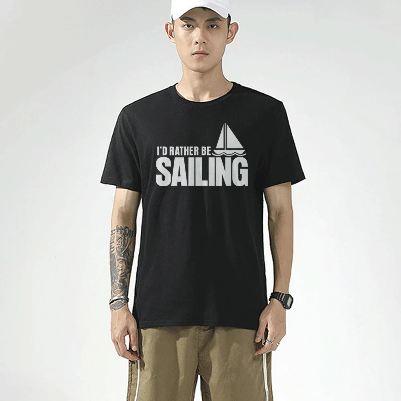 Mens Summer Cotton T shirt Leisure Style Brand Clothing Casual T-Shirts Loose Tops Tees Sail Boat Men's T-shirt Plus Size 
Mens Summer Cotton T shirt Leisure Style Brand Clothing Casual T-Shirts Loose Tops Tees Sail Boat Men's T-shirt Plus Size