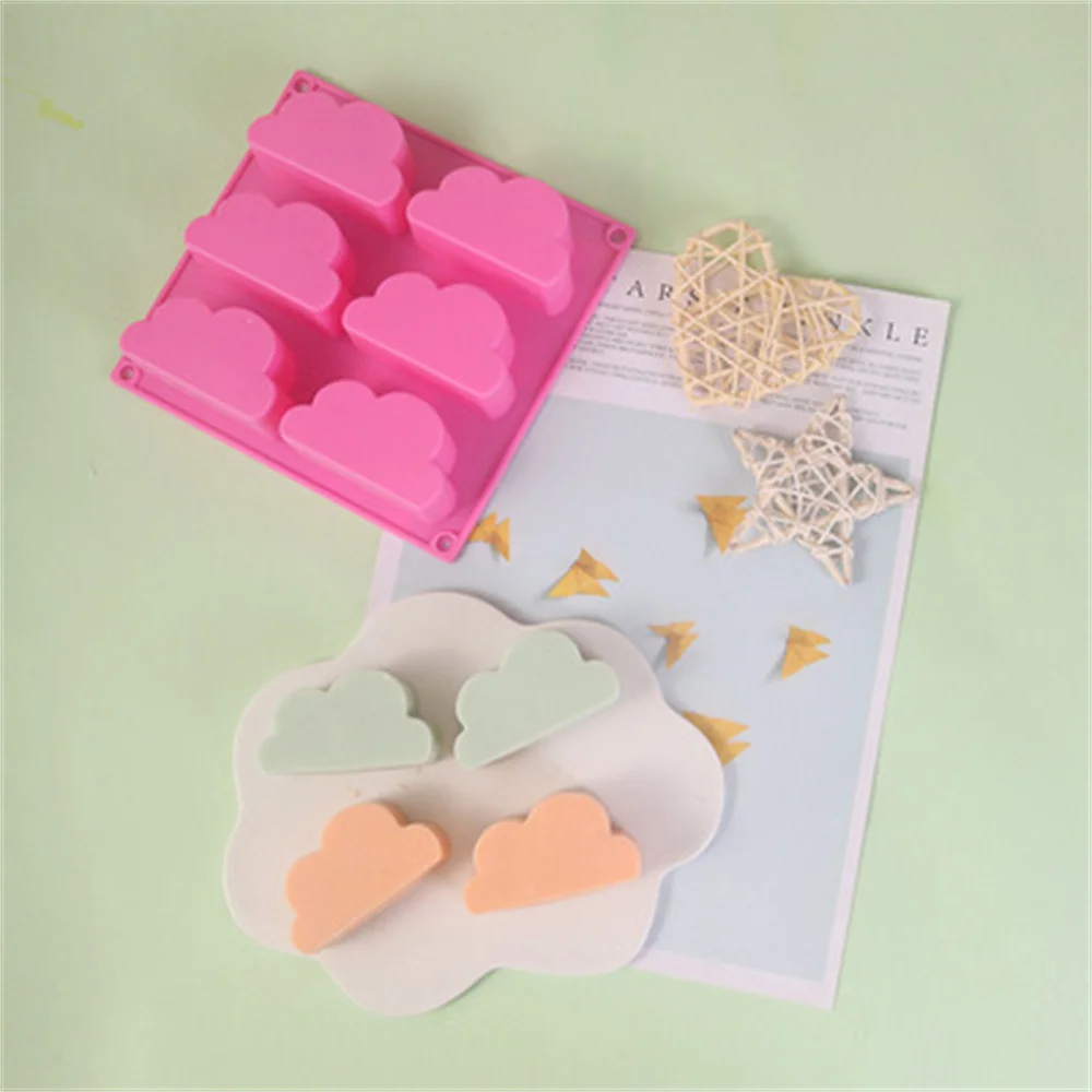 6-Cavity 3D Cloud Soap Silicone Molds Baking Dessert Chocolate Candy Gummy Gelatin Jello Jelly Baking Mousse Cake Bakeware Tool
6-Cavity 3D Cloud Soap Silicone Molds Baking Dessert Chocolate Candy Gummy Gelatin Jello Jelly Baking Mousse Cake Bakeware Tool