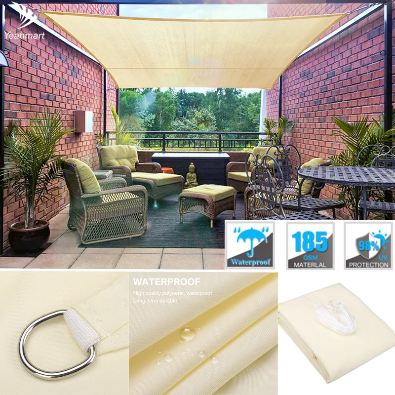 3X2M Sun Shade Sail Rectangle Waterproof Oxford Canopy Sail UV Protection Gazebo For Graden Outdoor Patio Garden Backyard Awning
3X2M Sun Shade Sail Rectangle Waterproof Oxford Canopy Sail UV Protection Gazebo For Graden Outdoor Patio Garden Backyard Awning