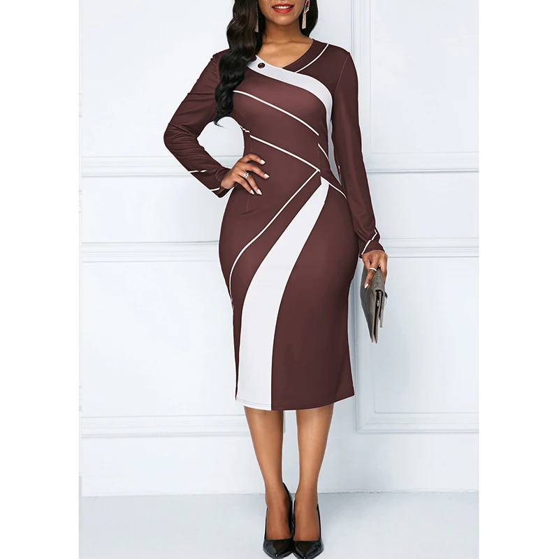 S-5XL Plus Size Woman Bodycon Dress Autumn Long Sleeve Big Size Casual Dress Vintage Patchwork Pencil Dress Vestidos Large Size
S-5XL Plus Size Woman Bodycon Dress Autumn Long Sleeve Big Size Casual Dress Vintage Patchwork Pencil Dress Vestidos Large Size