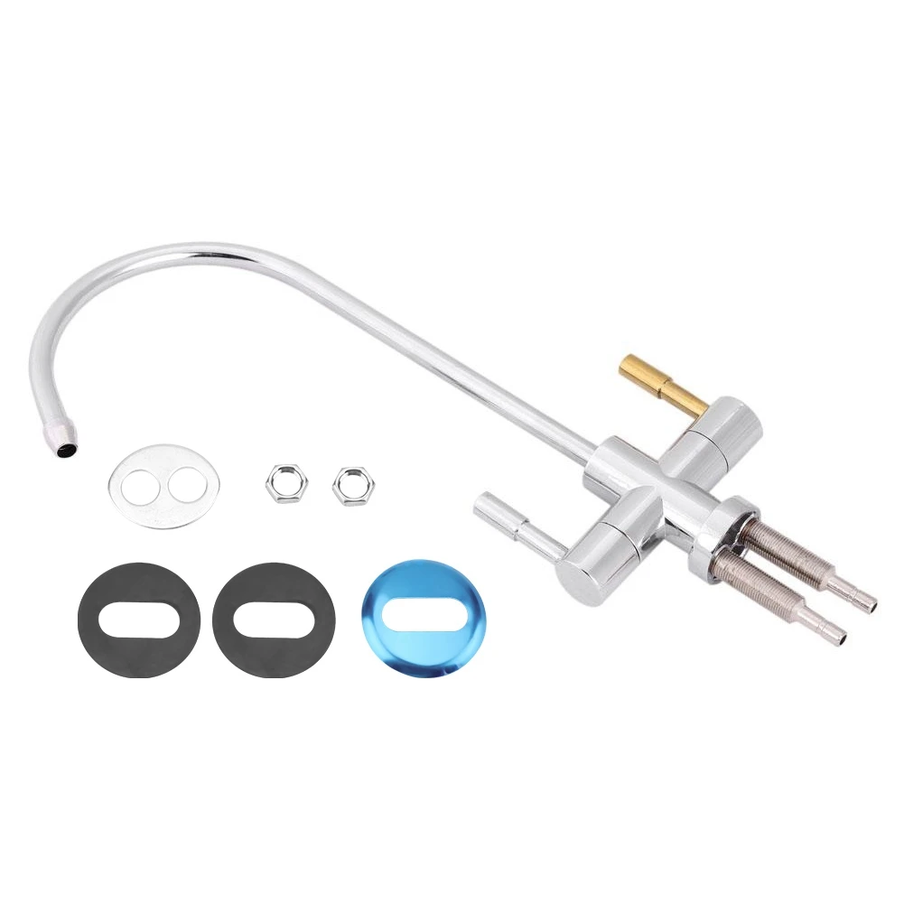 1/4'' Double Holes Sink Faucet Tap Chrome Reverse Osmosis RO Drinking Water Filter
1/4'' Double Holes Sink Faucet Tap Chrome Reverse Osmosis RO Drinking Water Filter
