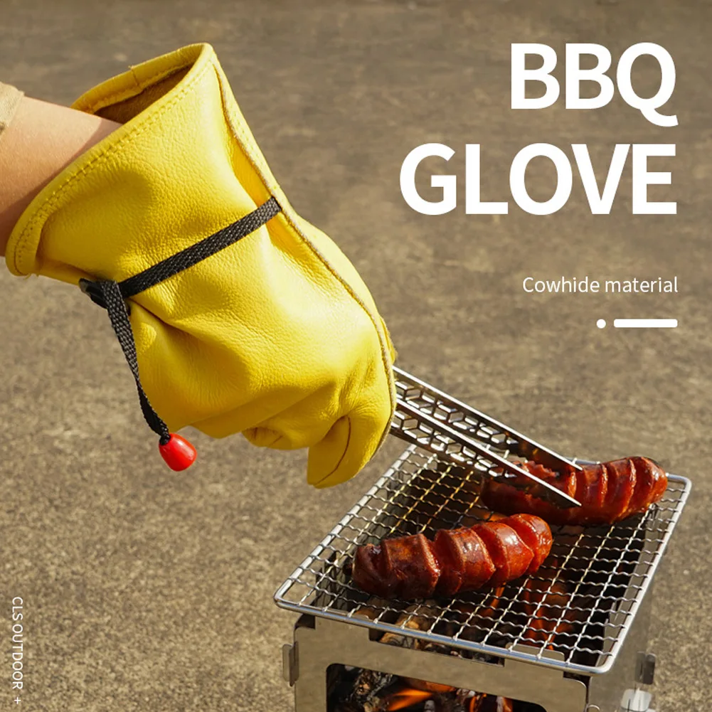 1Pair BBQ Gloves Heat Resistant Anti-Scald Cowhide Grilling Gloves Camping Work Barbecue Cutting Firewood Gloves Rotection Hand
1Pair BBQ Gloves Heat Resistant Anti-Scald Cowhide Grilling Gloves Camping Work Barbecue Cutting Firewood Gloves Rotection Hand