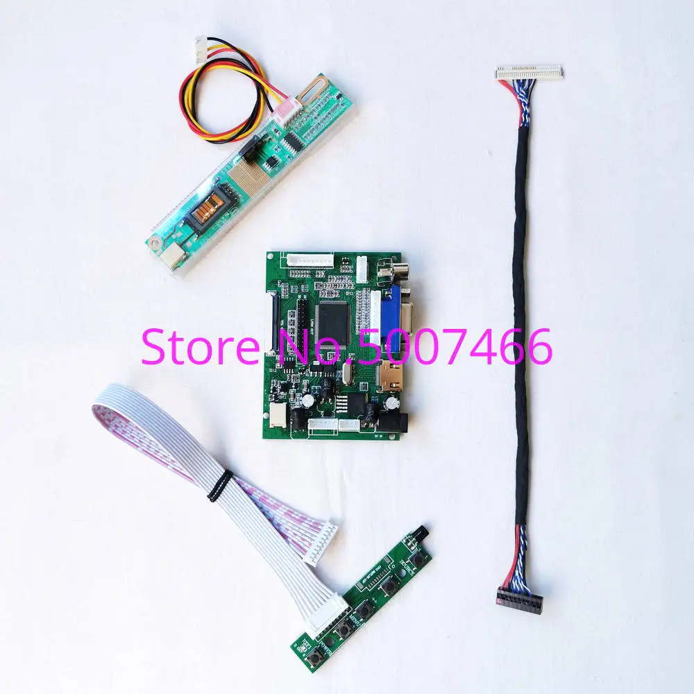 

Fit LP141WX1 (TL)(B1)/(TL)(B2)/(TL)(B3)/(TL)(B4)/(TL)(B5) LVDS VGA AV LCD 1280*800 30-Pin 1CCFL Screen Controller Board Kit